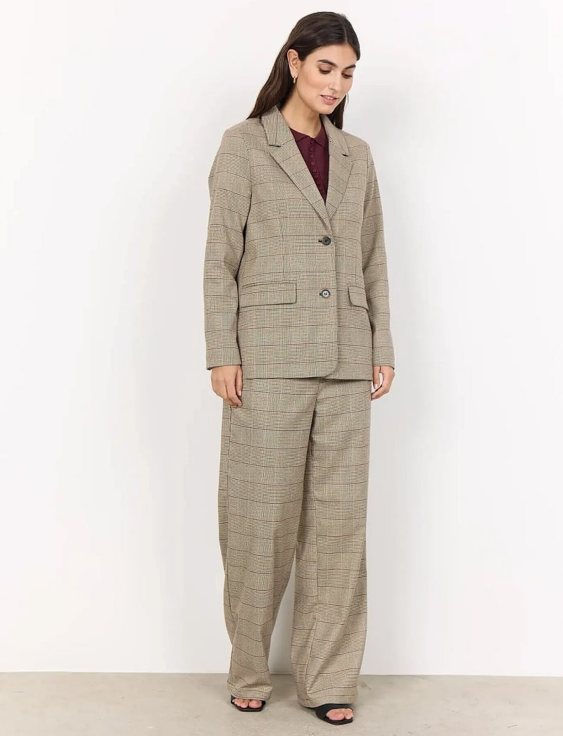 Soyaconcept - SC-VENETIA - enkeltradede blazere - 8008 sand combi - 4