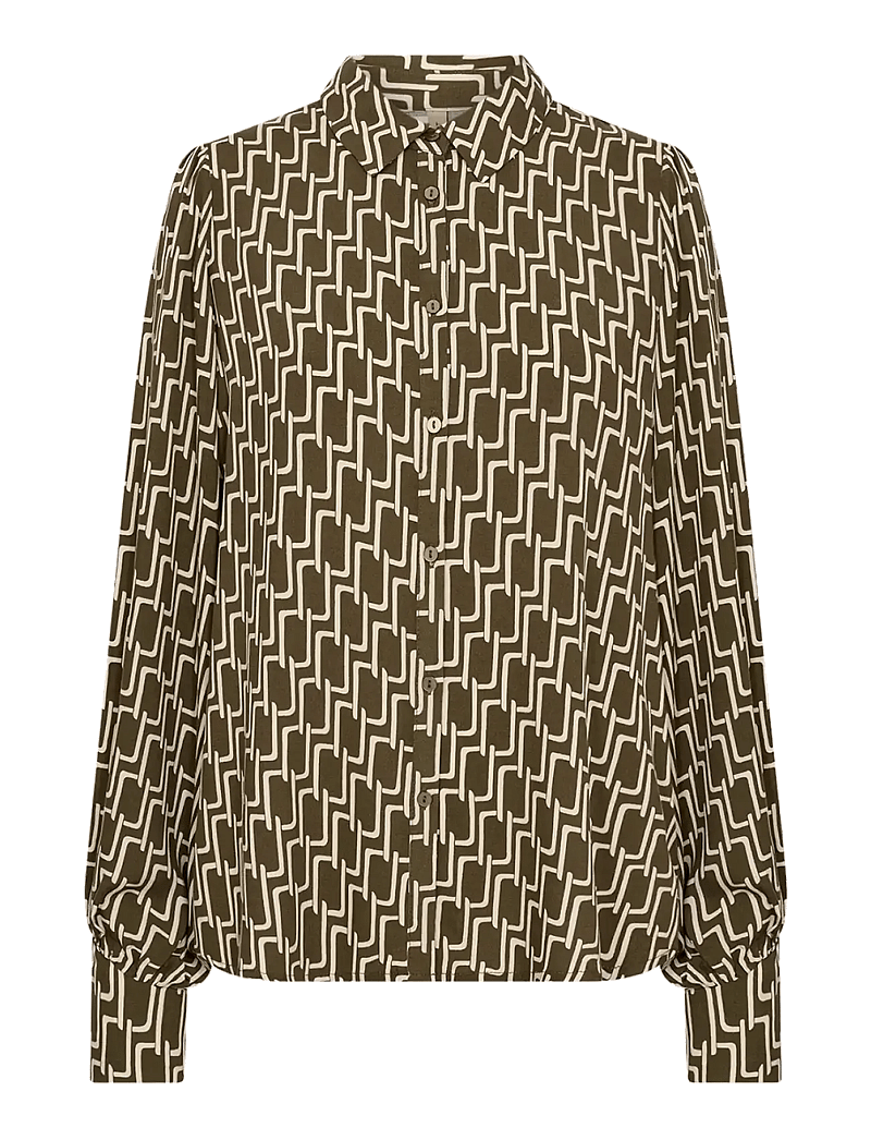 Soyaconcept - SC-VARLA - langærmede skjorter - 7965c dark olive combi - 1
