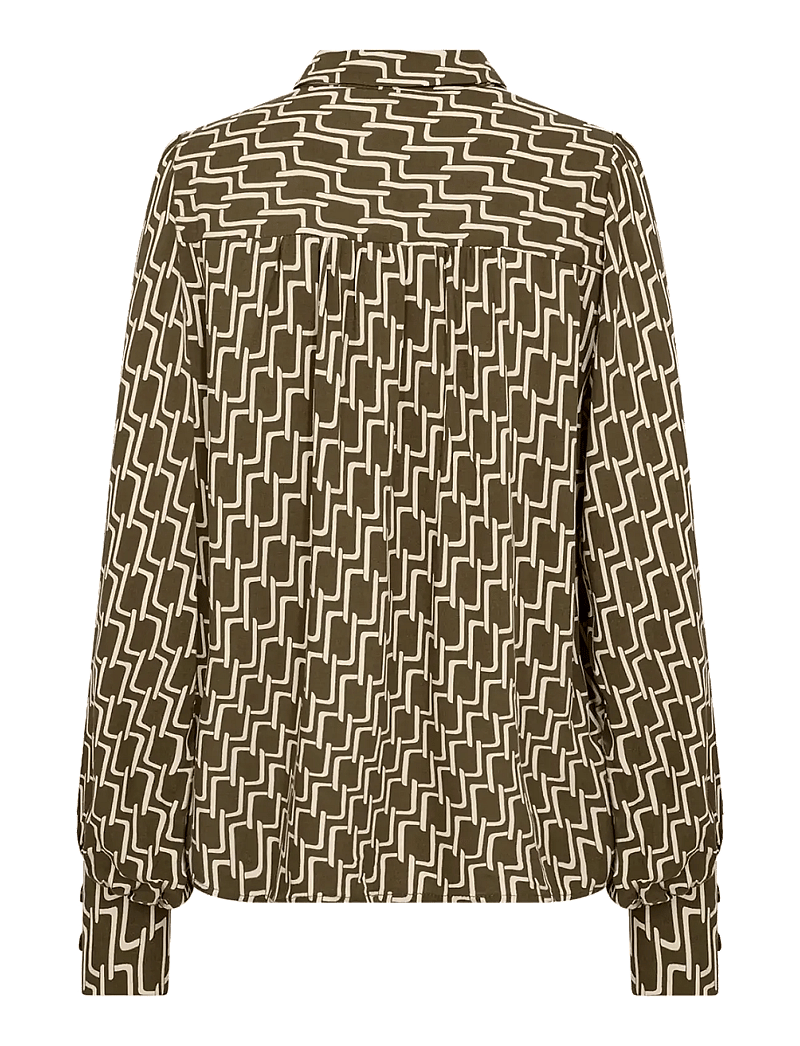 Soyaconcept - SC-VARLA - langærmede skjorter - 7965c dark olive combi - 2