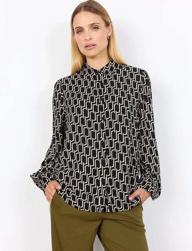 Soyaconcept - SC-VARLA - langærmede skjorter - 9999 black combi - 0