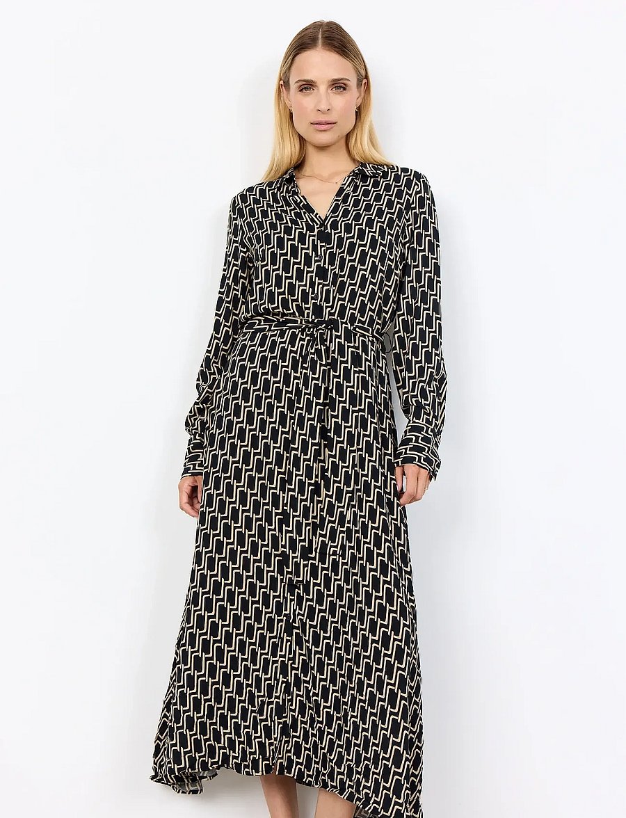 Soyaconcept - SC-VARLA - skjortekjoler - 9999 black combi - 0