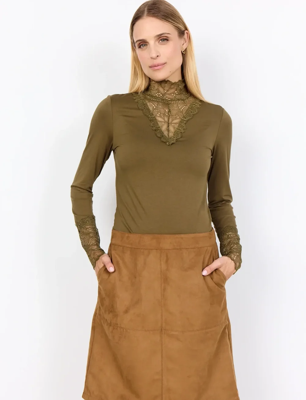 Soyaconcept - SC-VESNA - korta kjolar - 8404 desert brown - 0
