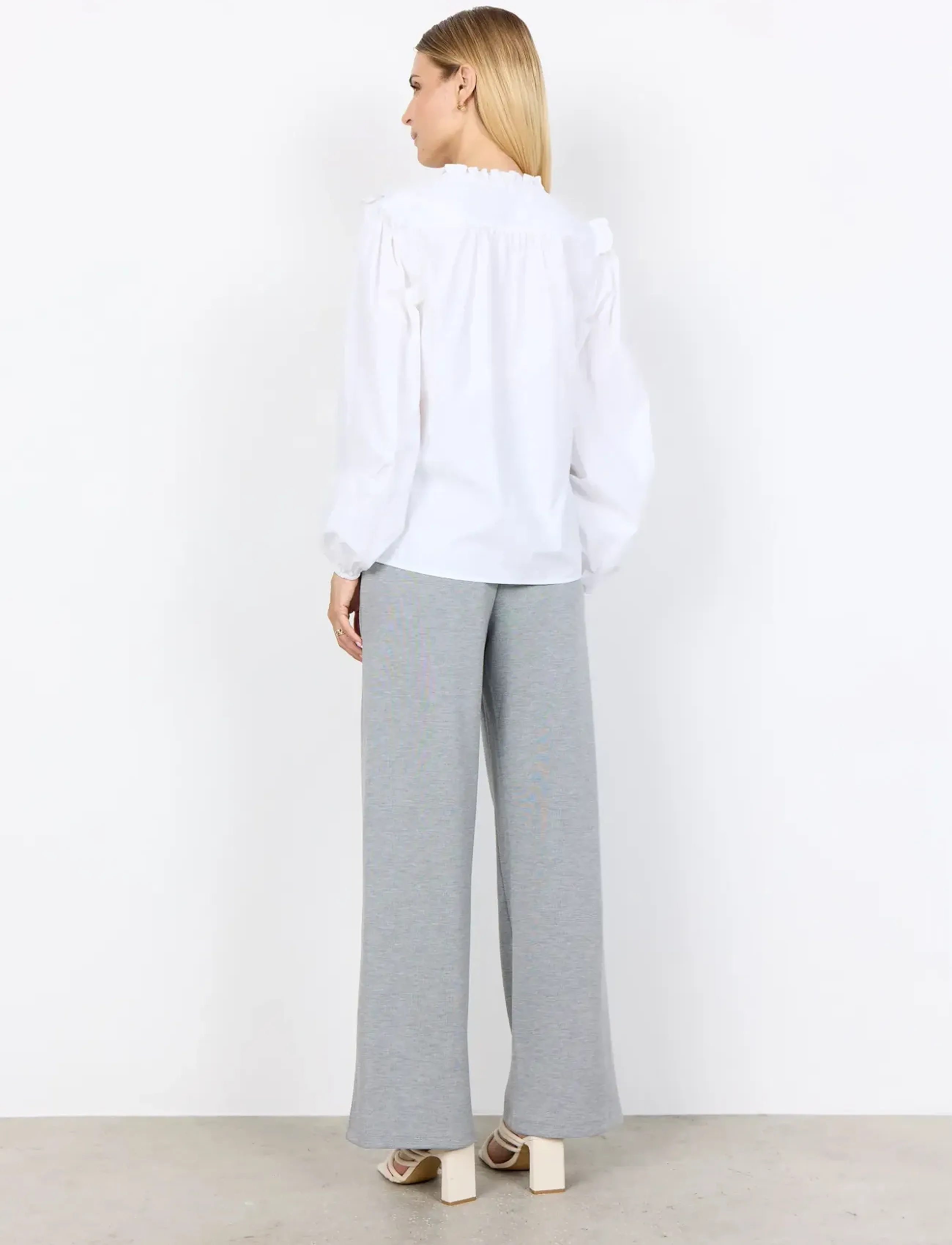 Soyaconcept - SC-NETTI - langærmede bluser - 1000 white - 3