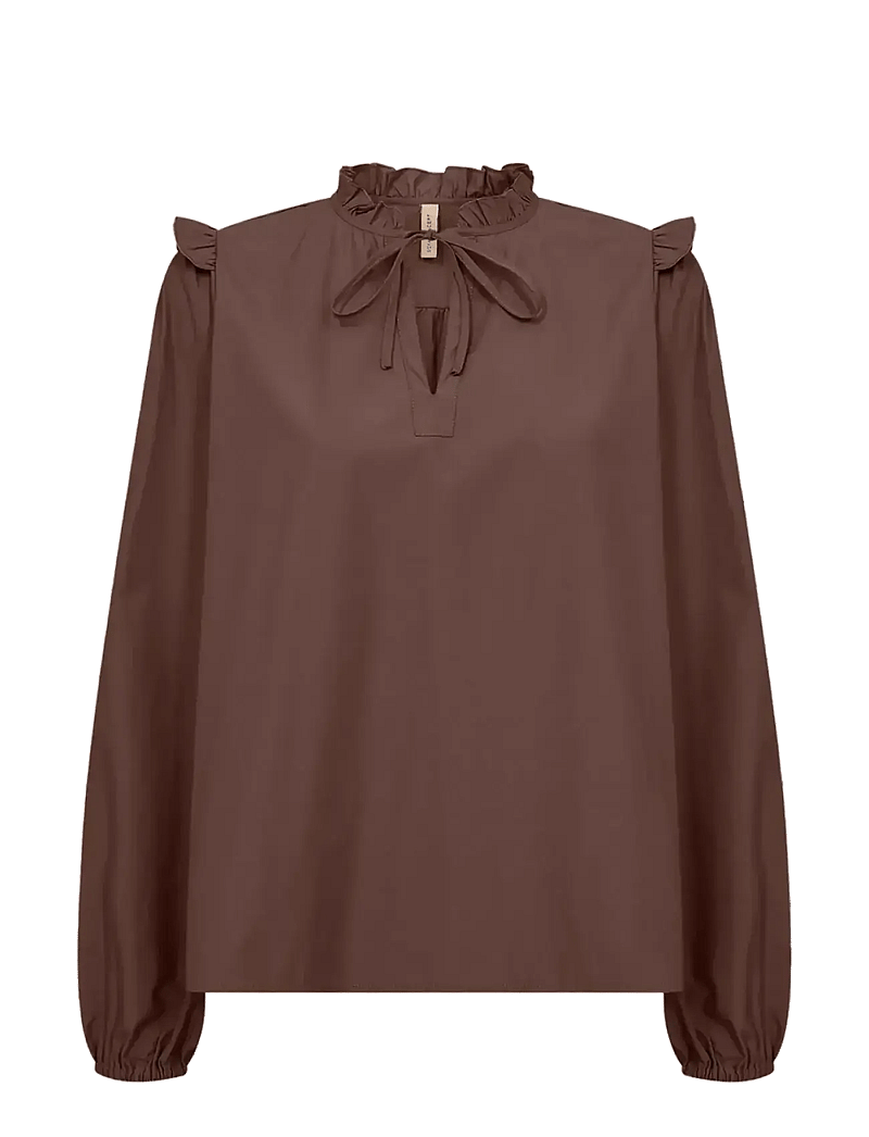 Soyaconcept - SC-NETTI - langärmlige hemden - 8694 hot fudge - 0