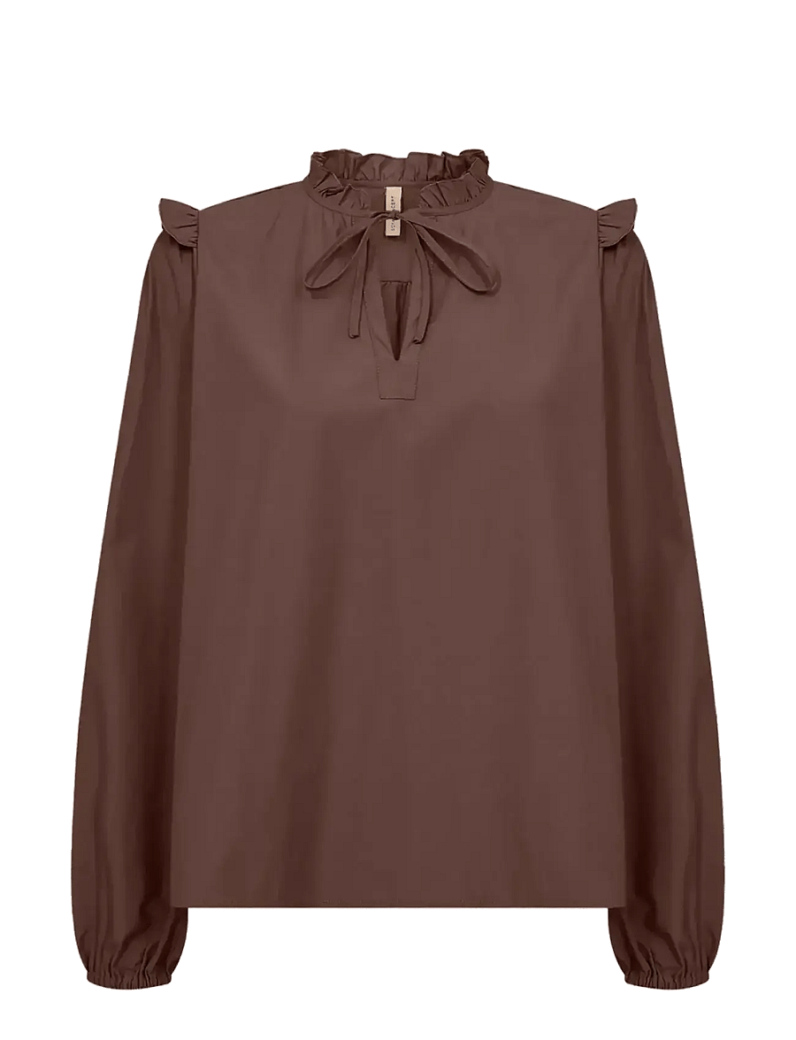 Soyaconcept - SC-NETTI - langærmede skjorter - 8694 hot fudge - 0
