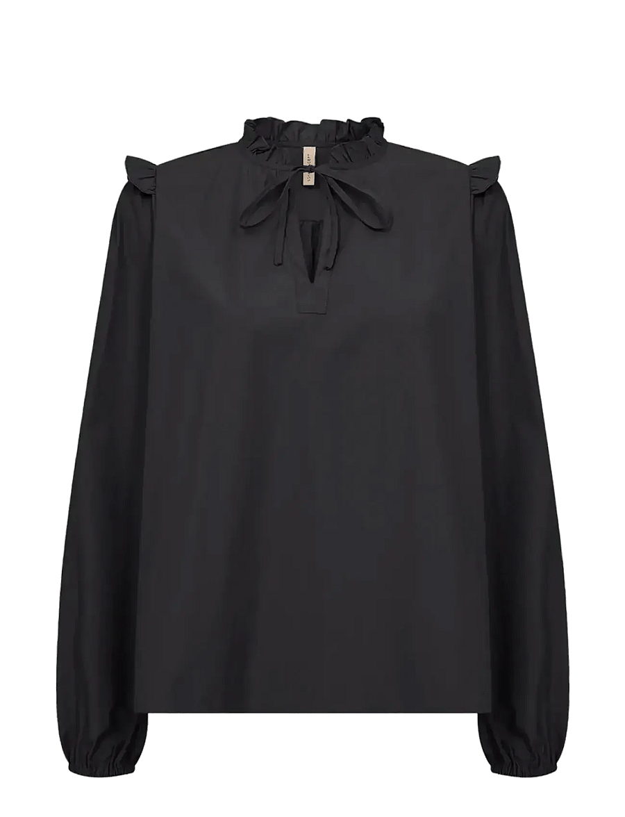 Soyaconcept - SC-NETTI - langärmlige hemden - 9999 black - 0