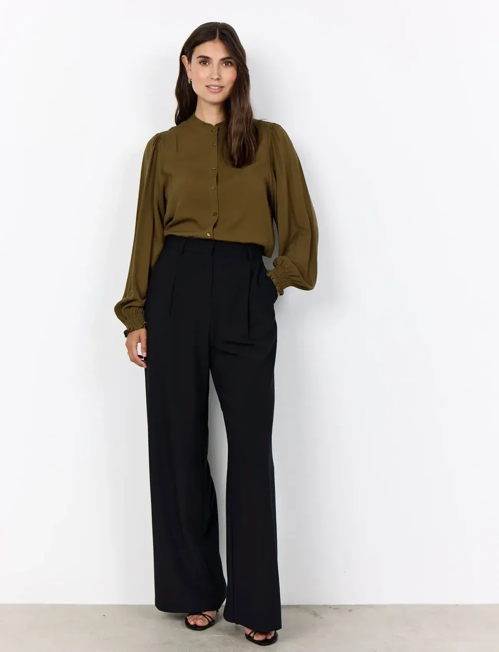 Soyaconcept - SC-RADIA - langærmede skjorter - 7965 dark olive - 4