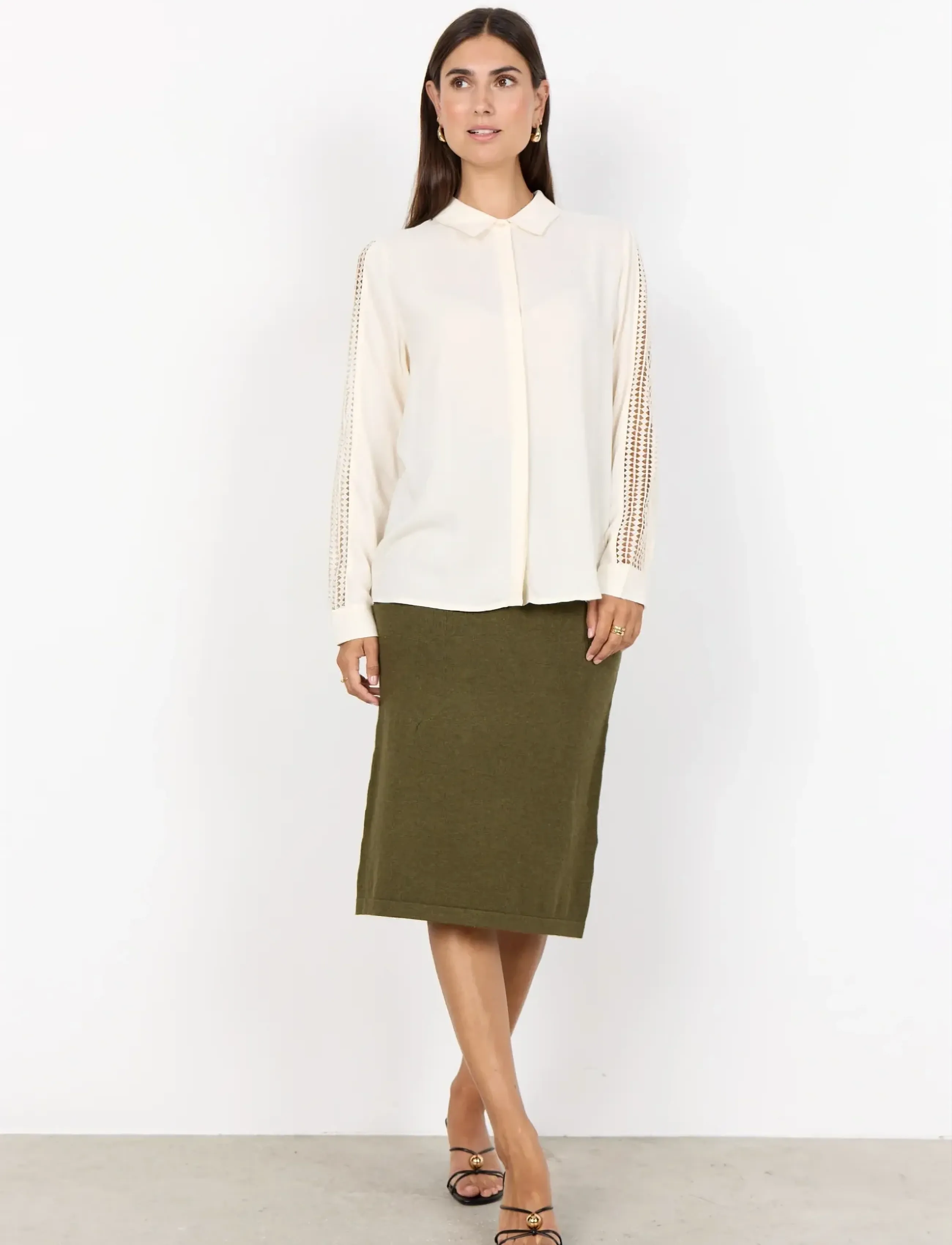 Soyaconcept - SC-RADIA - langärmlige hemden - 1620 cream - 4
