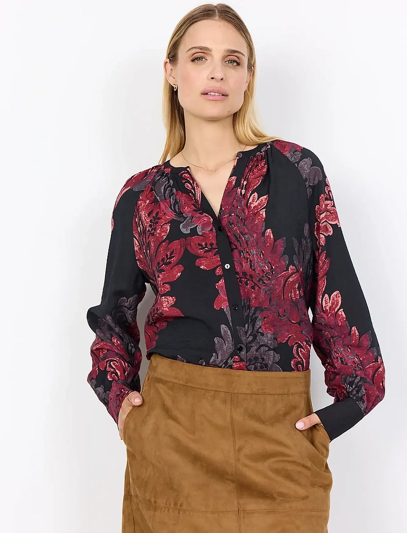 Soyaconcept - SC-VAIKE - blouses met lange mouwen - 4780c red combi - 0
