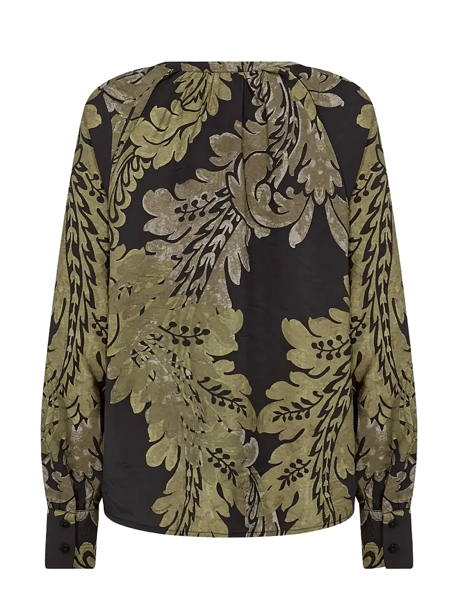 Soyaconcept - SC-VAIKE - langærmede bluser - 7965c dark olive combi - 2