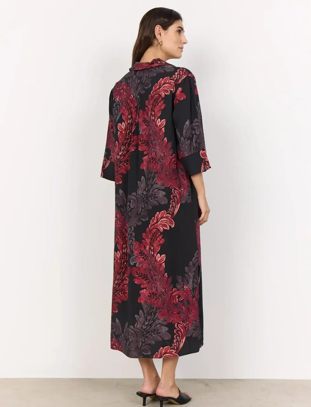 Soyaconcept - SC-VAIKE - midi kleitas - 4780c red combi - 3