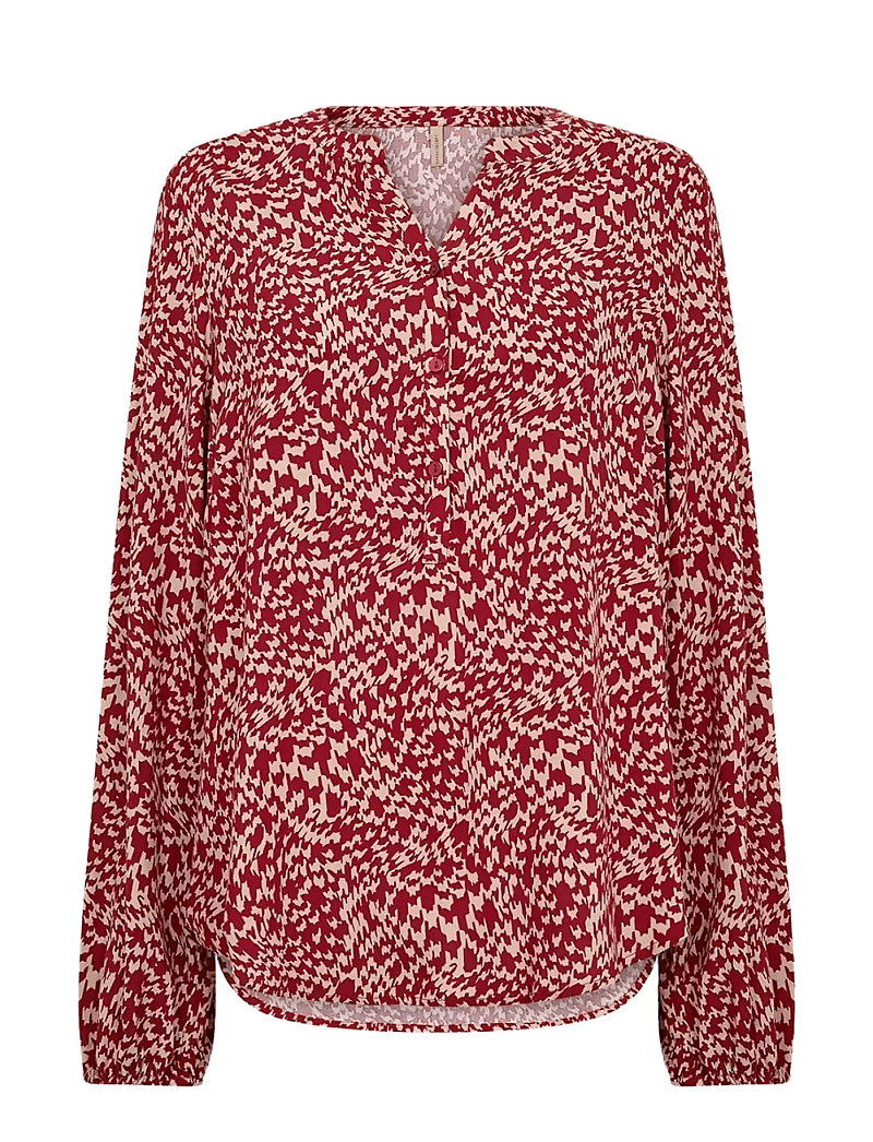 Soyaconcept - SC-VAN - långärmade blusar - 4780c red combi - 1