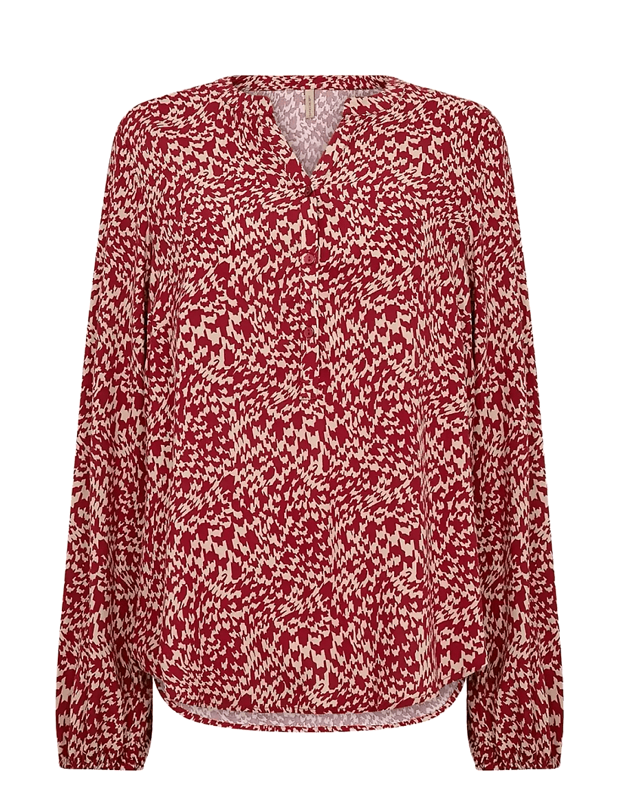 Soyaconcept - SC-VAN - pikkade varrukatega pluusid - 4780c red combi - 1