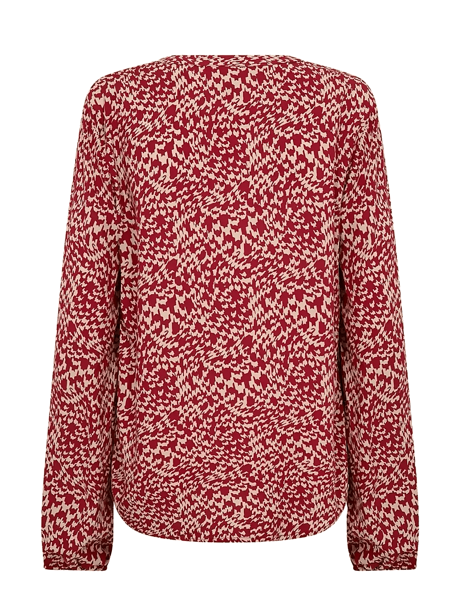 Soyaconcept - SC-VAN - pikkade varrukatega pluusid - 4780c red combi - 2