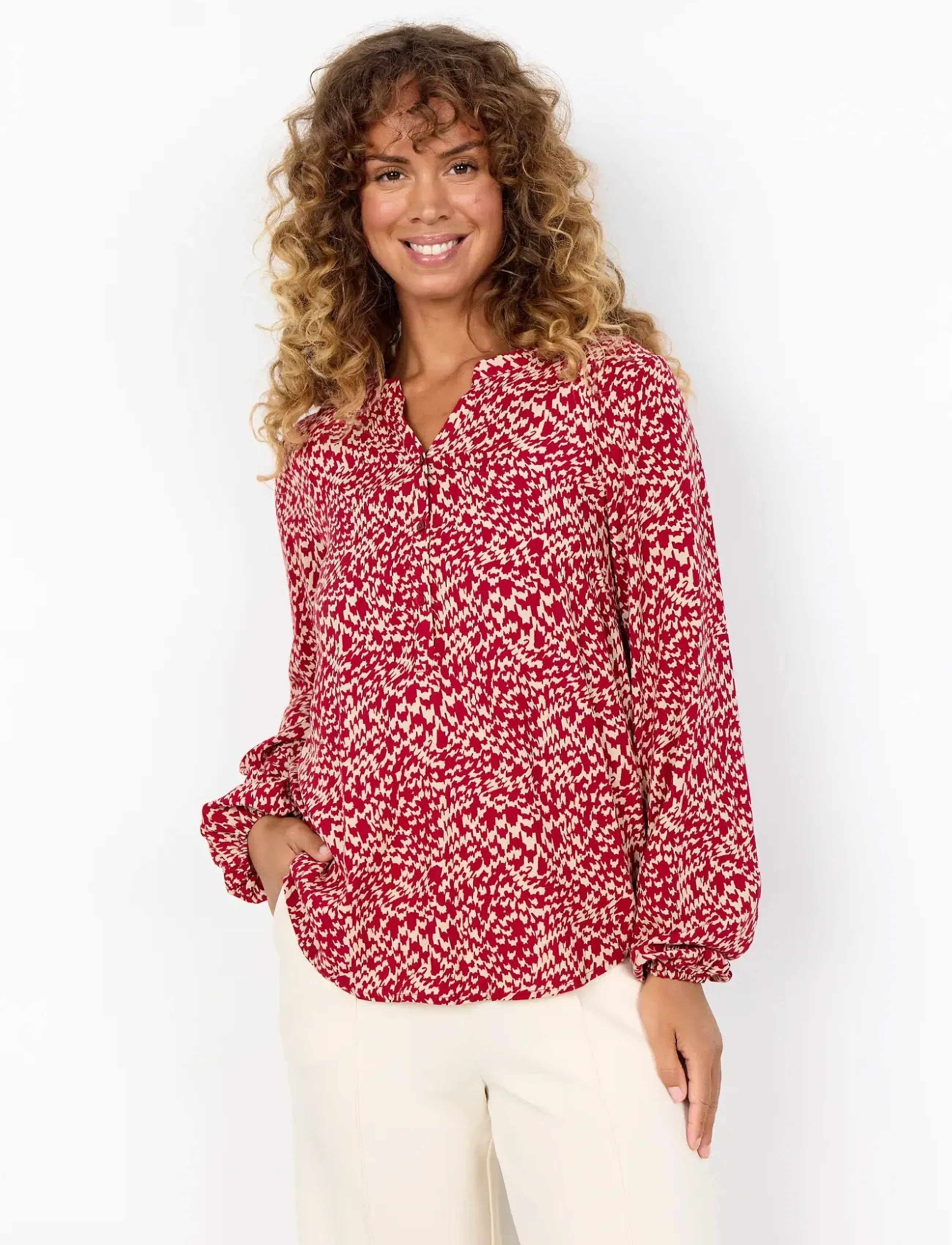 Soyaconcept SC-VAN - Blouses - 4780C RED COMBI / red