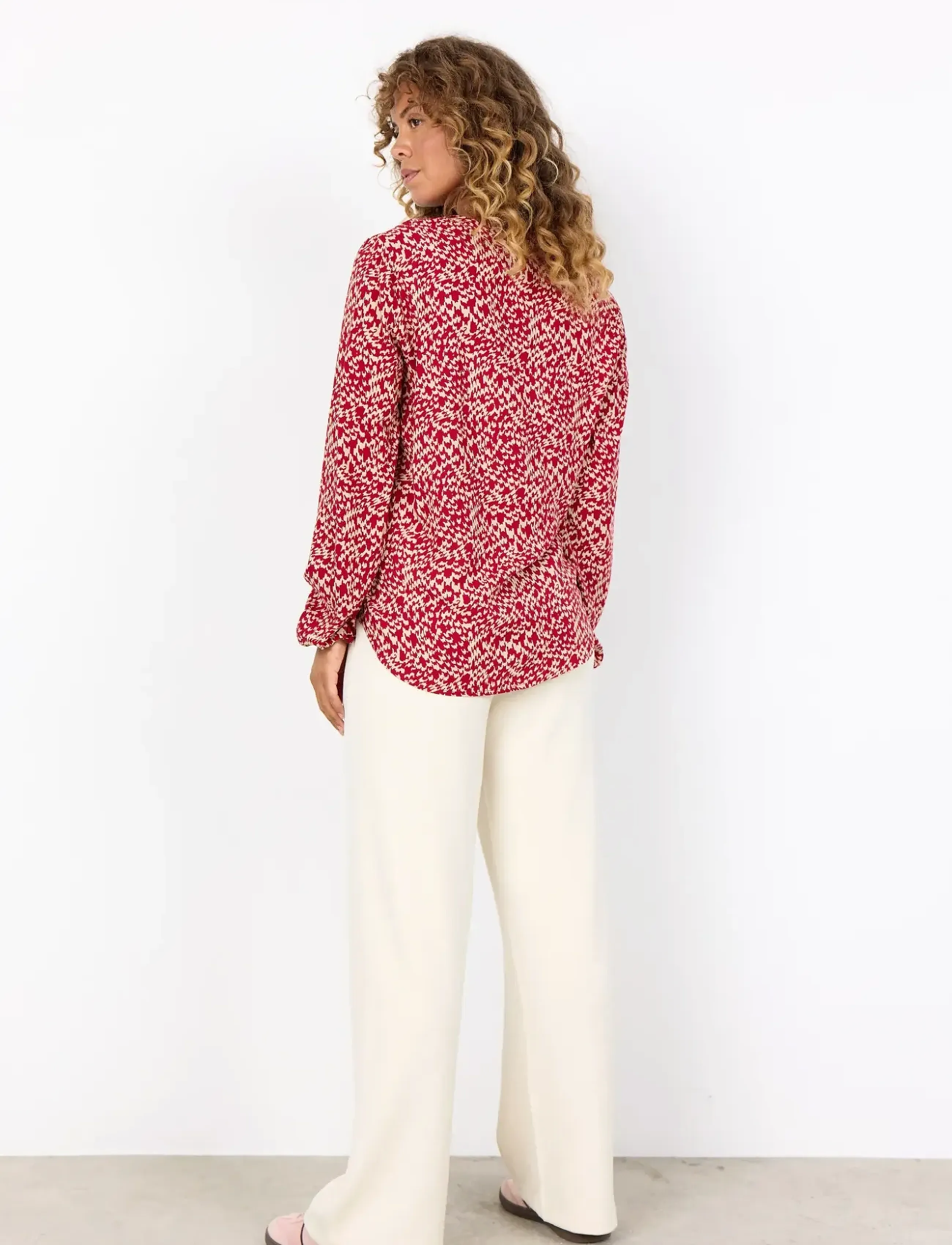 Soyaconcept - SC-VAN - pikkade varrukatega pluusid - 4780c red combi - 3