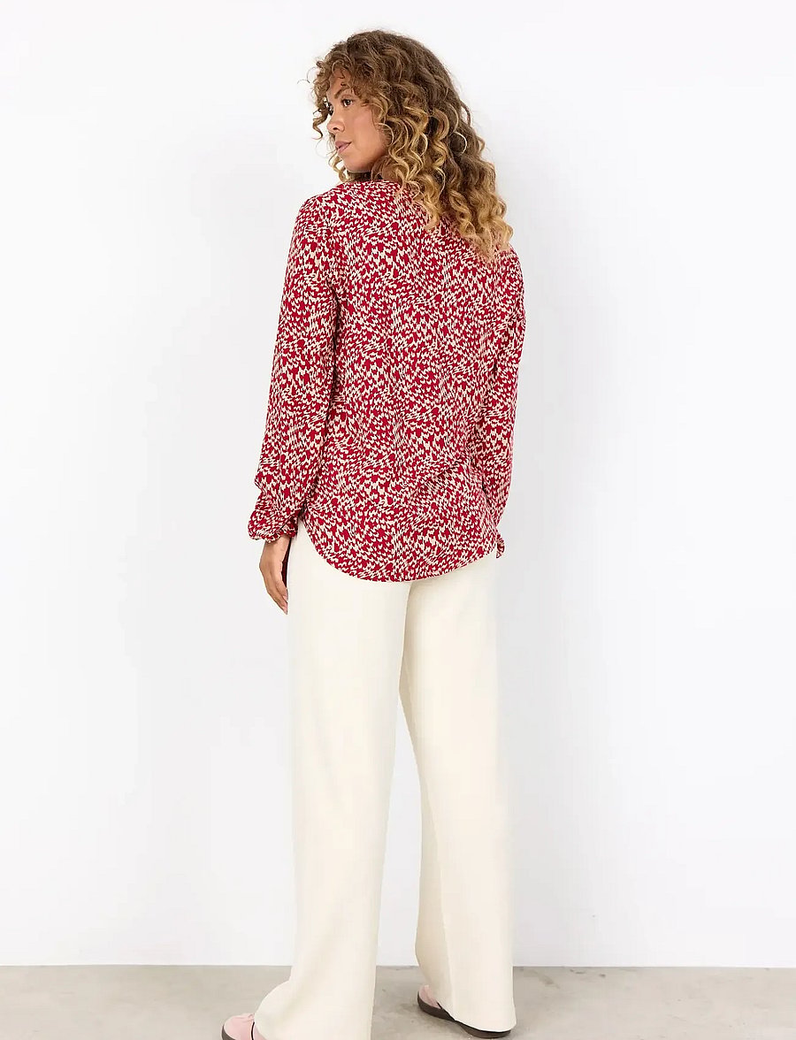 Soyaconcept - SC-VAN - pikkade varrukatega pluusid - 4780c red combi - 3