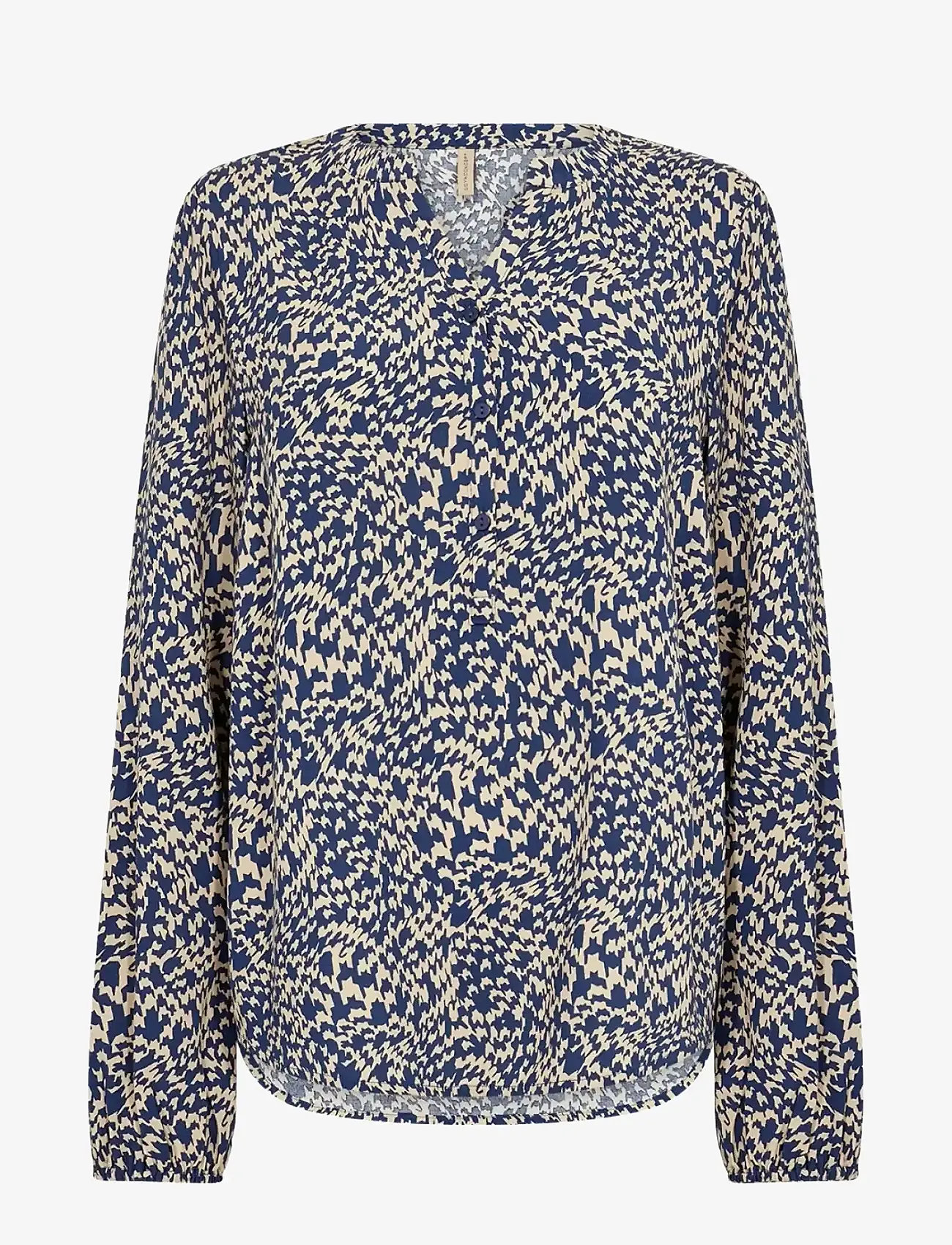 Soyaconcept - SC-VAN - langärmlige blusen - 6832c estate blue combi - 0