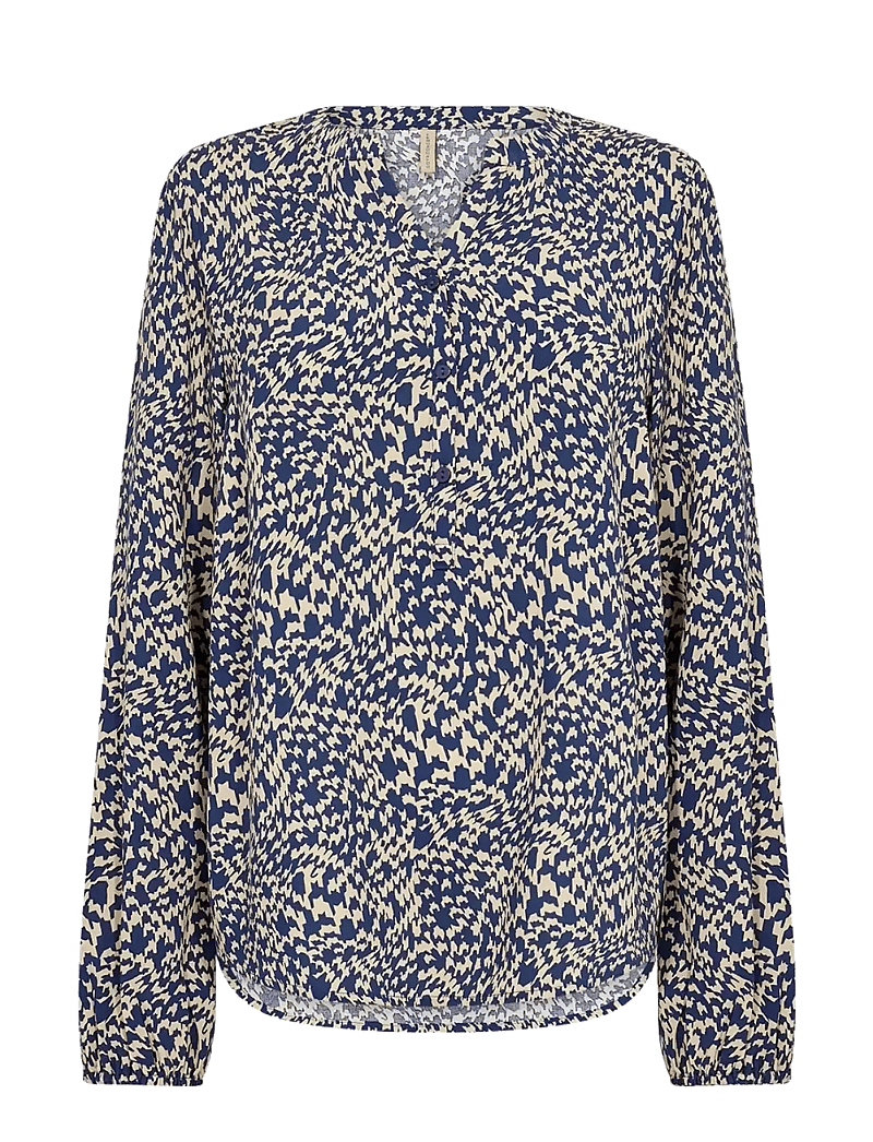 Soyaconcept - SC-VAN - langärmlige blusen - 6832c estate blue combi - 1