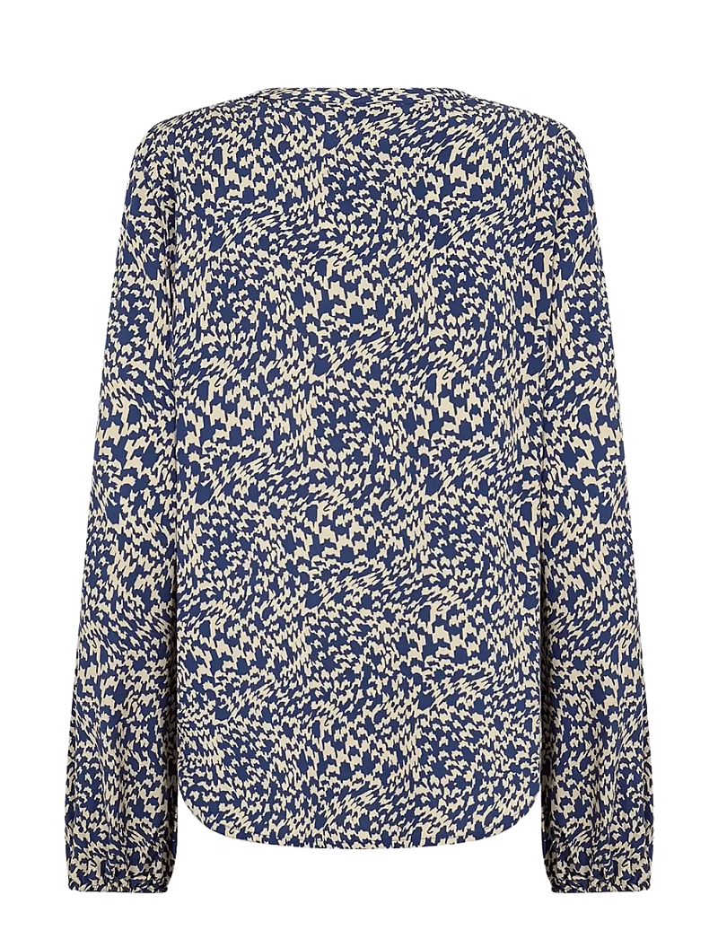 Soyaconcept - SC-VAN - langärmlige blusen - 6832c estate blue combi - 2