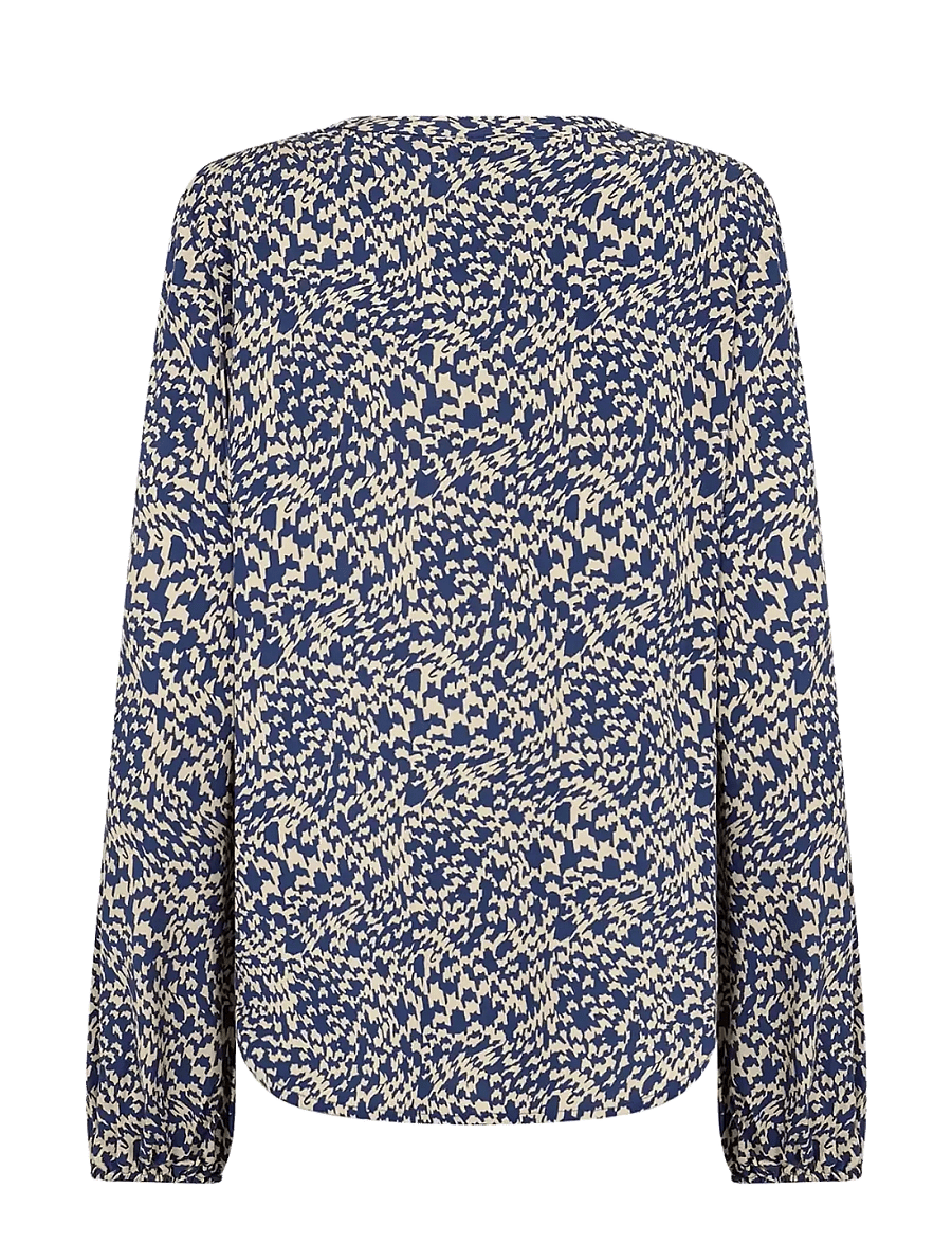 Soyaconcept - SC-VAN - langærmede bluser - 6832c estate blue combi - 2