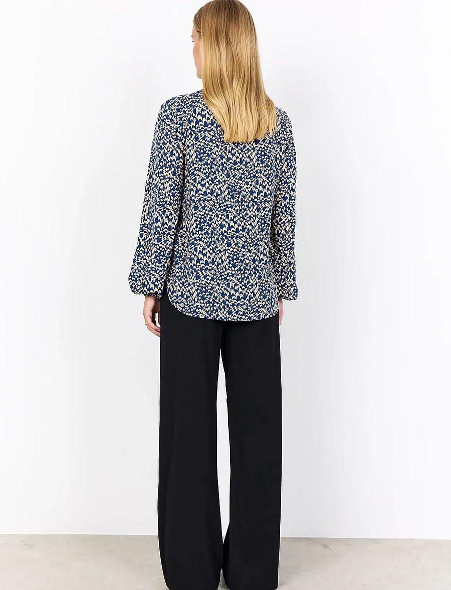 Soyaconcept - SC-VAN - langærmede bluser - 6832c estate blue combi - 3