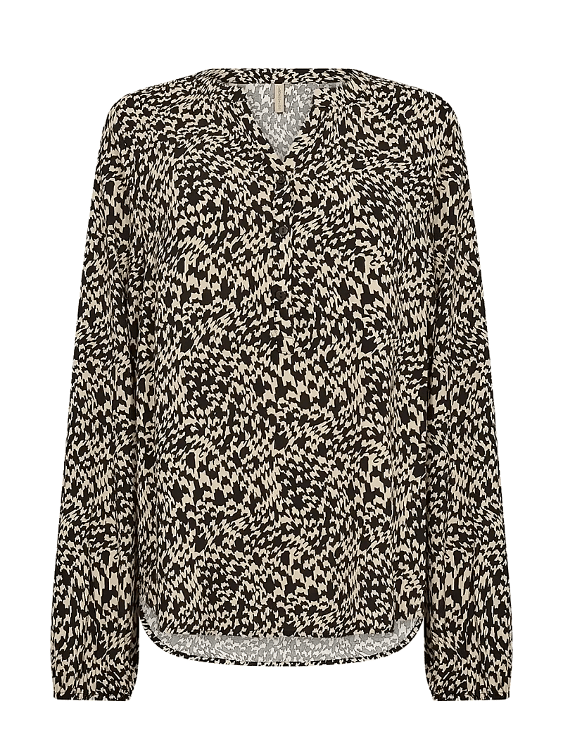 Soyaconcept - SC-VAN - langærmede bluser - 9999 black combi - 1