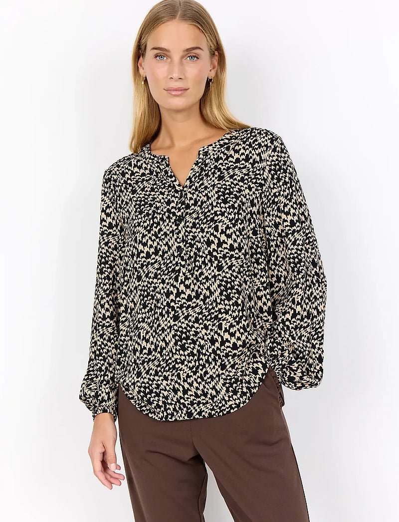 Soyaconcept - SC-VAN - langærmede bluser - 9999 black combi - 0