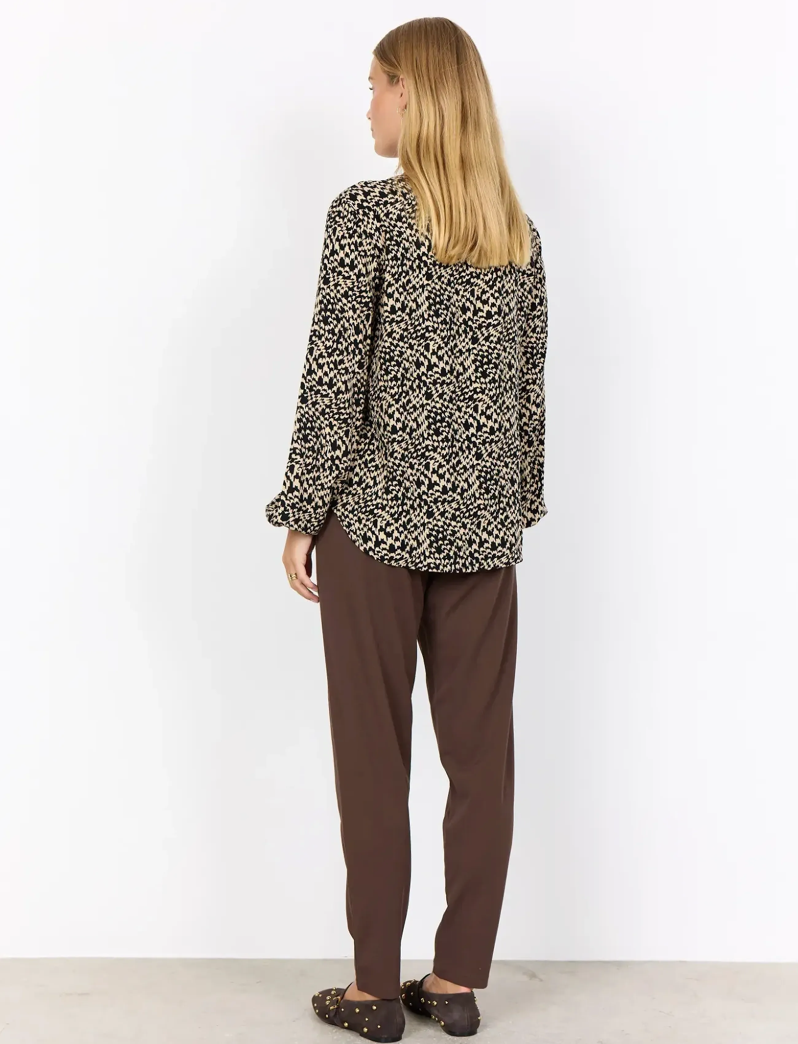 Soyaconcept - SC-VAN - langermede bluser - 9999 black combi - 3