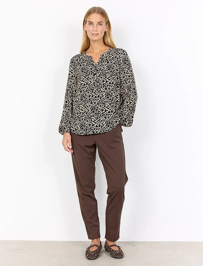 Soyaconcept - SC-VAN - langærmede bluser - 9999 black combi - 4