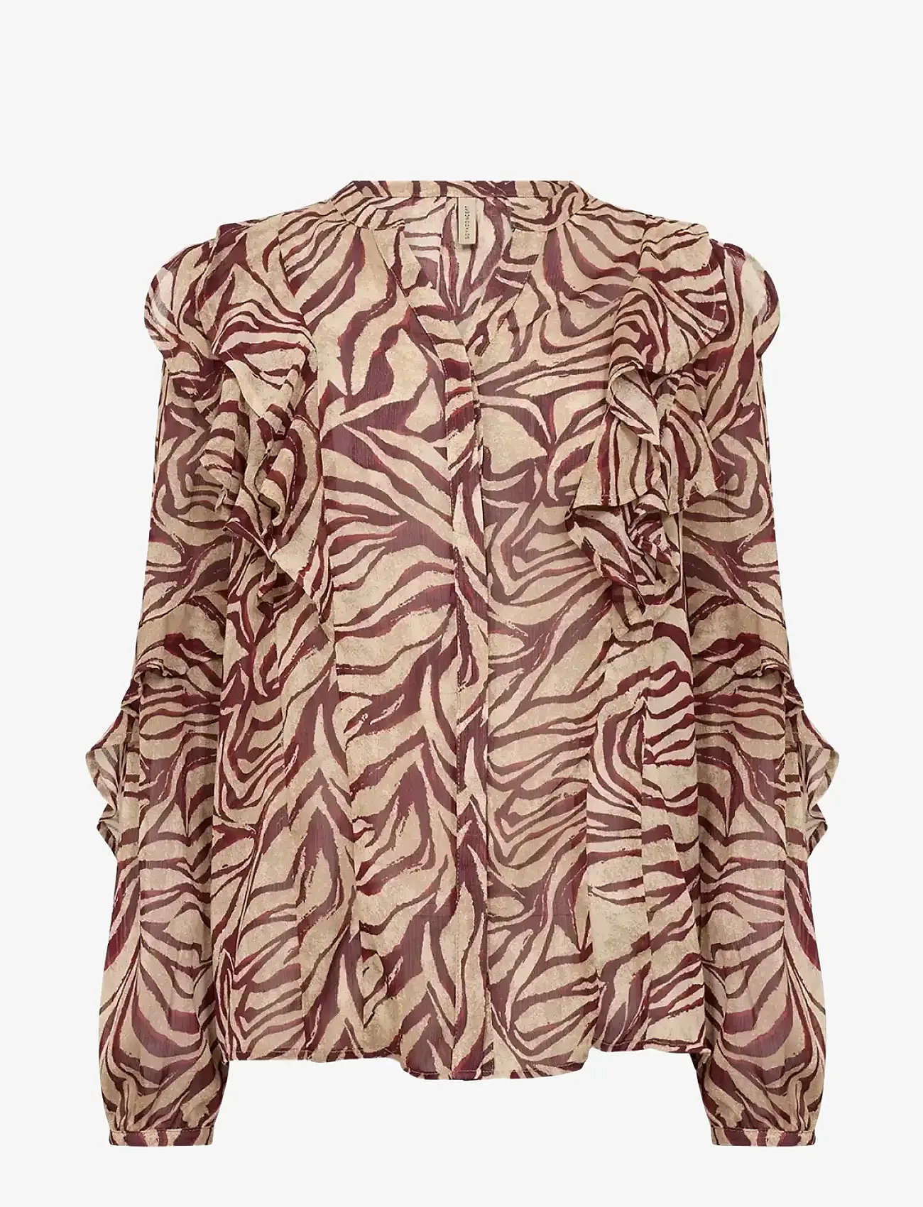 Soyaconcept - SC-VALBORG - langärmlige blusen - 4780c red combi - 0