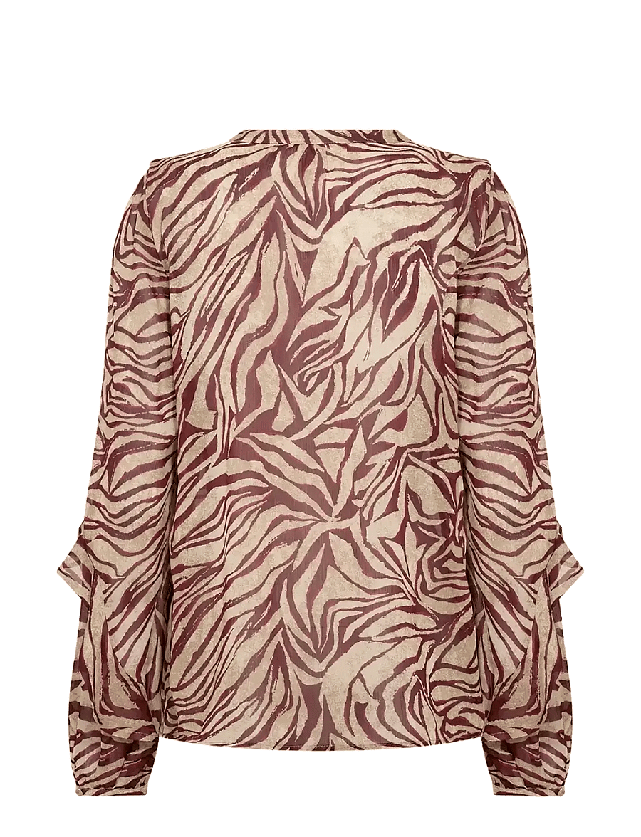 Soyaconcept - SC-VALBORG - långärmade blusar - 4780c red combi - 2