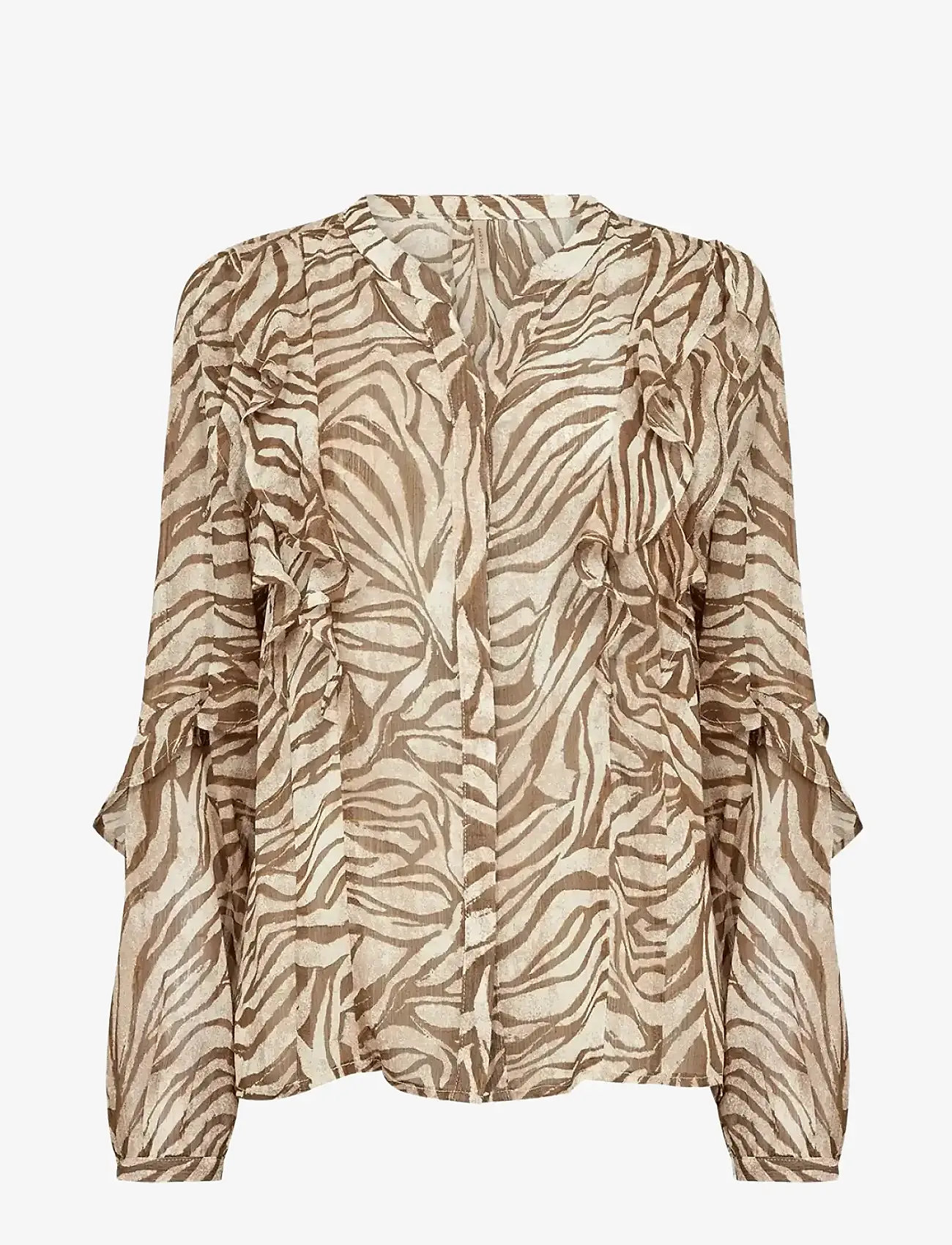 Soyaconcept - SC-VALBORG - långärmade blusar - 7965c dark olive combi - 0