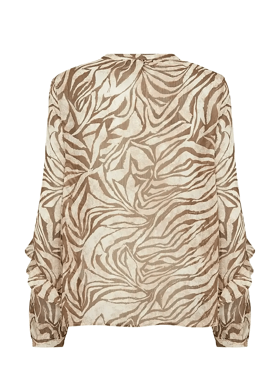 Soyaconcept - SC-VALBORG - pikkade varrukatega pluusid - 7965c dark olive combi - 2