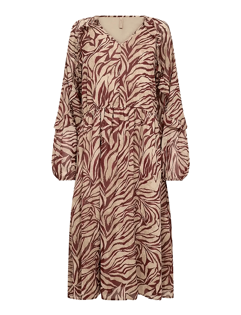 Soyaconcept - SC-VALBORG - midi kjoler - 4780c red combi - 1