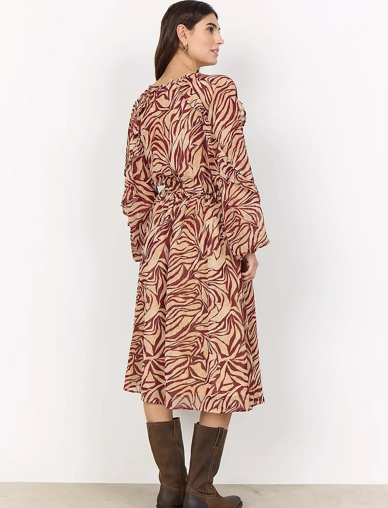 Soyaconcept - SC-VALBORG - midi kjoler - 4780c red combi - 3