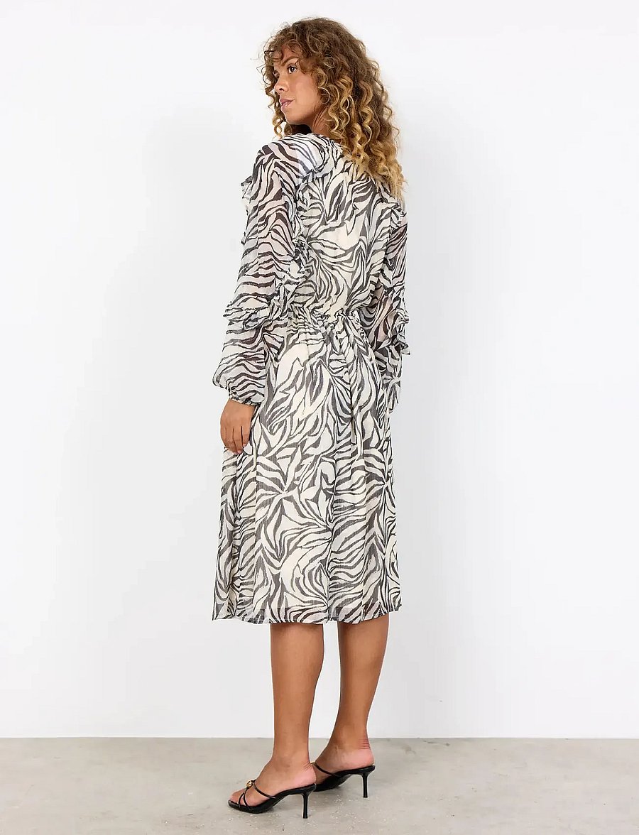 Soyaconcept - SC-VALBORG - midi kleitas - 9999 black combi - 3