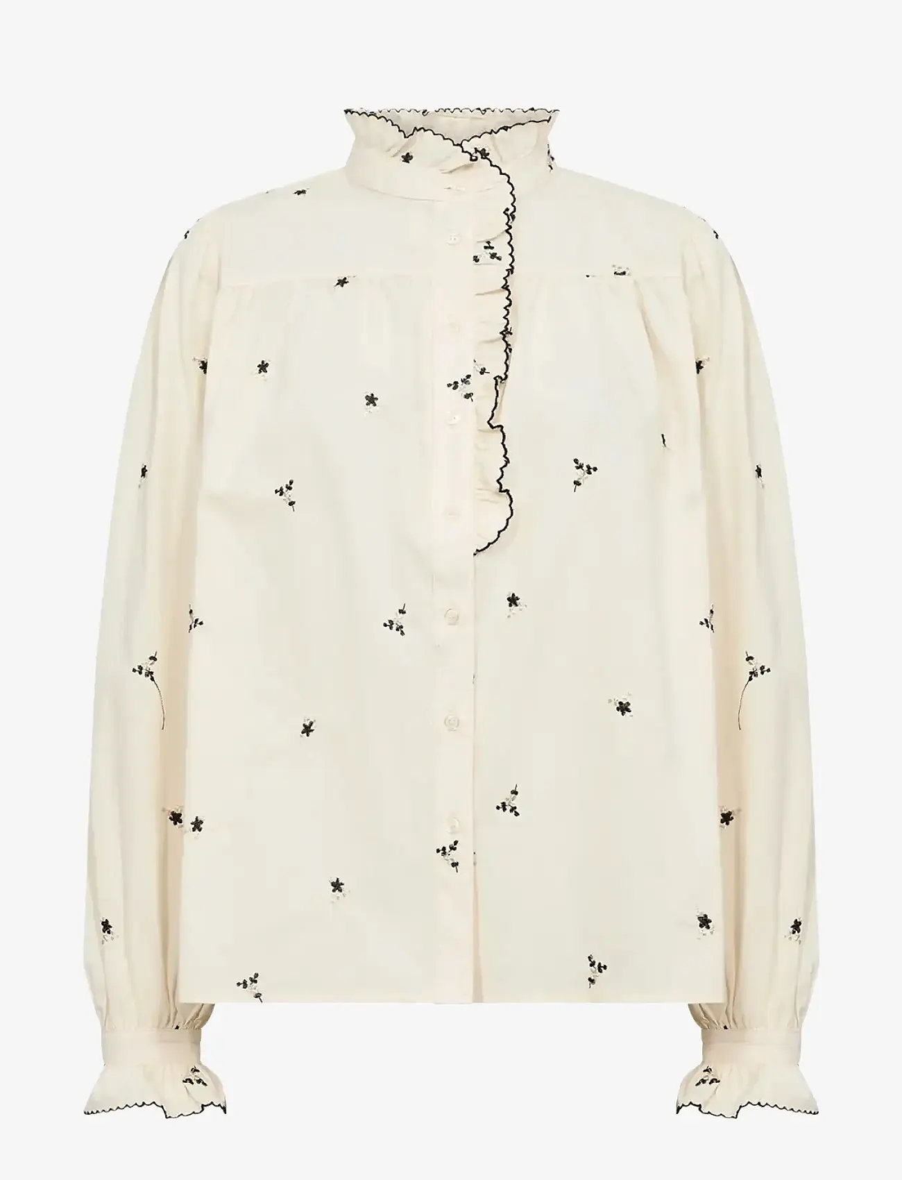 Soyaconcept - SC-VIBEN - langärmlige hemden - 1620 cream combi - 0