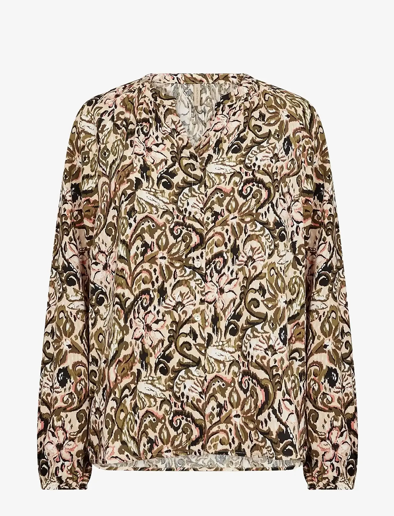 Soyaconcept - SC-VAVA - langærmede bluser - 7965c dark olive combi - 0