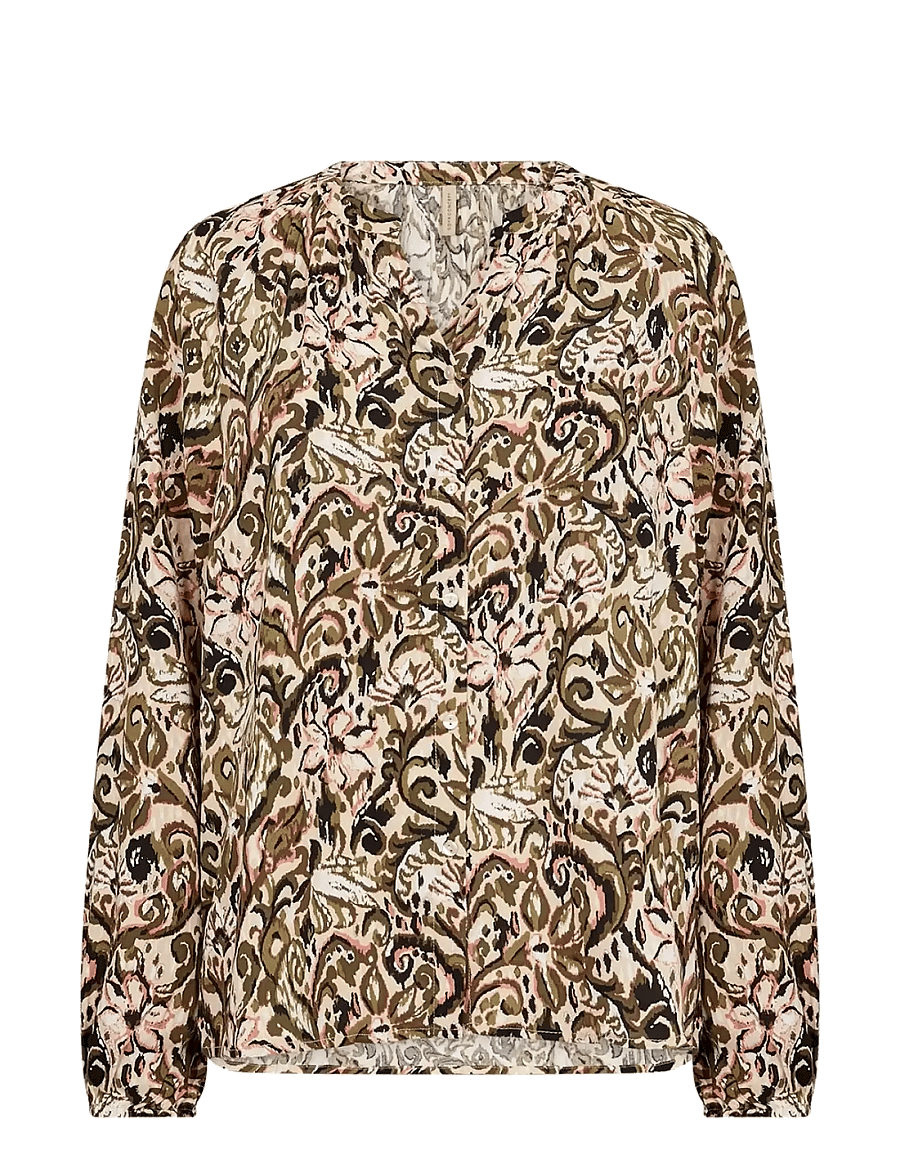 Soyaconcept - SC-VAVA - pitkähihaiset puserot - 7965c dark olive combi - 0