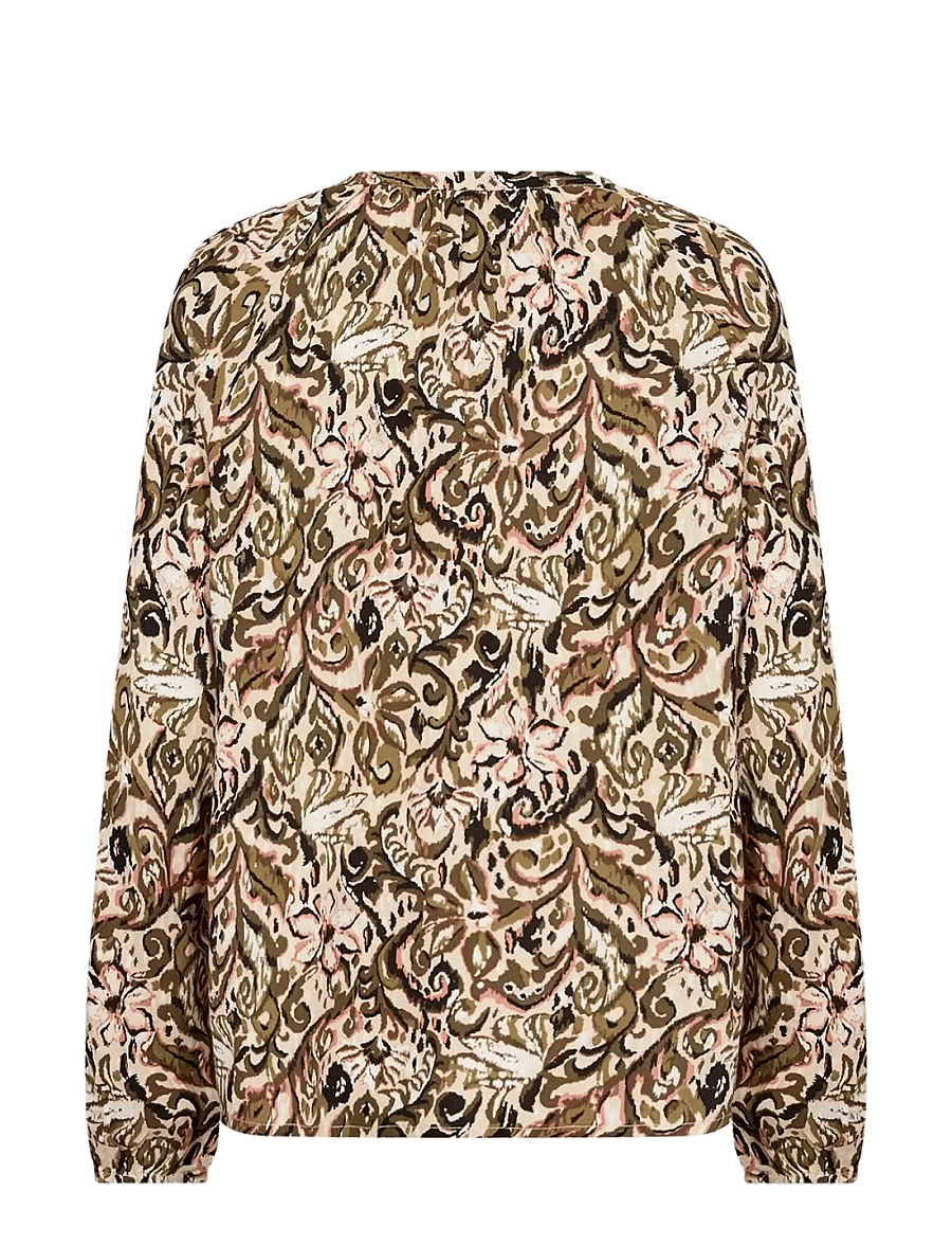 Soyaconcept - SC-VAVA - pitkähihaiset puserot - 7965c dark olive combi - 1