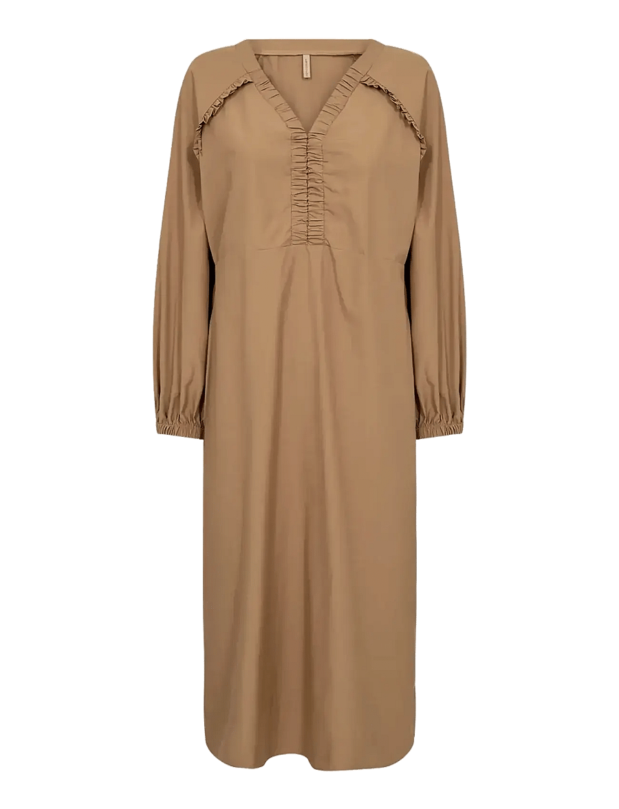 Soyaconcept - SC-NETTI - midi kjoler - 8404 desert brown - 1