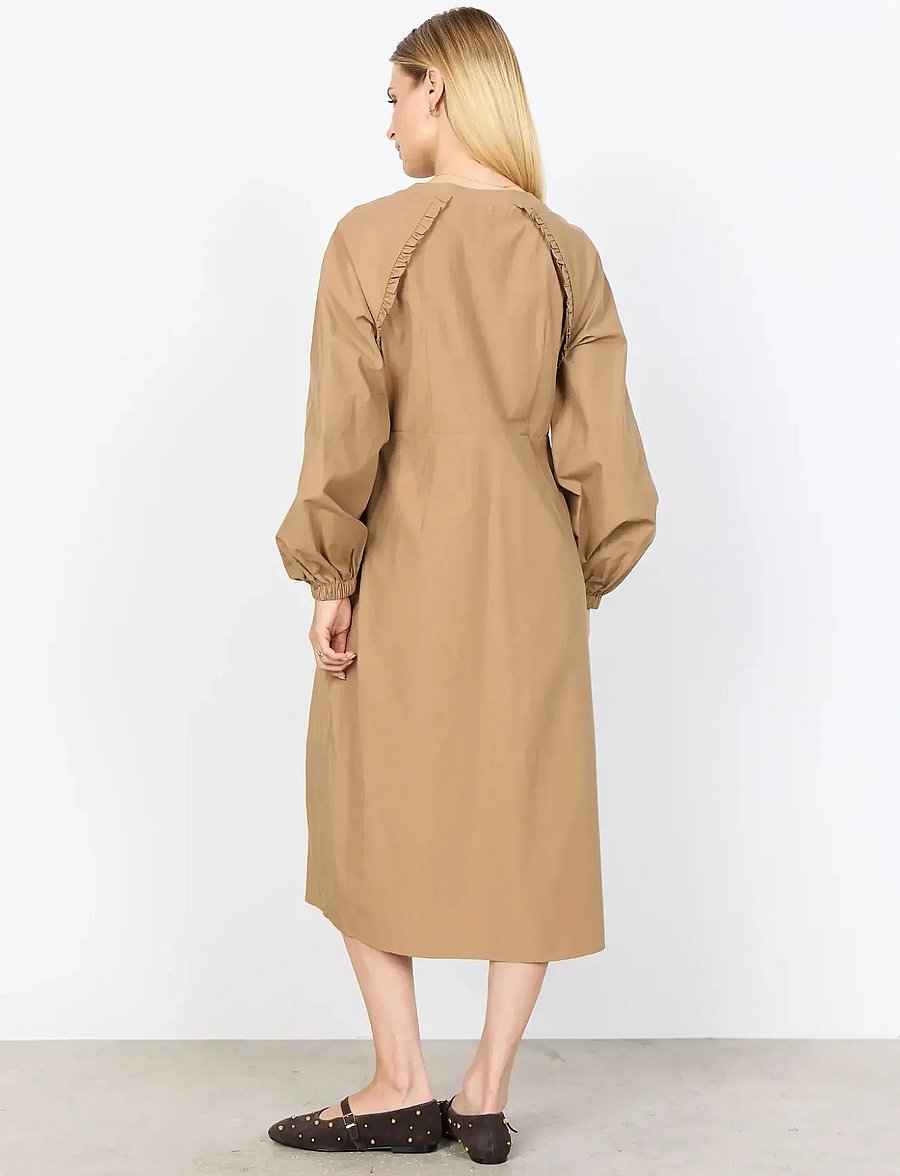 Soyaconcept - SC-NETTI - midi kjoler - 8404 desert brown - 3