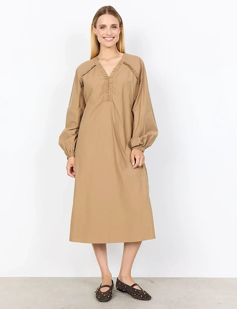 Soyaconcept - SC-NETTI - midikleider - 8404 desert brown - 4