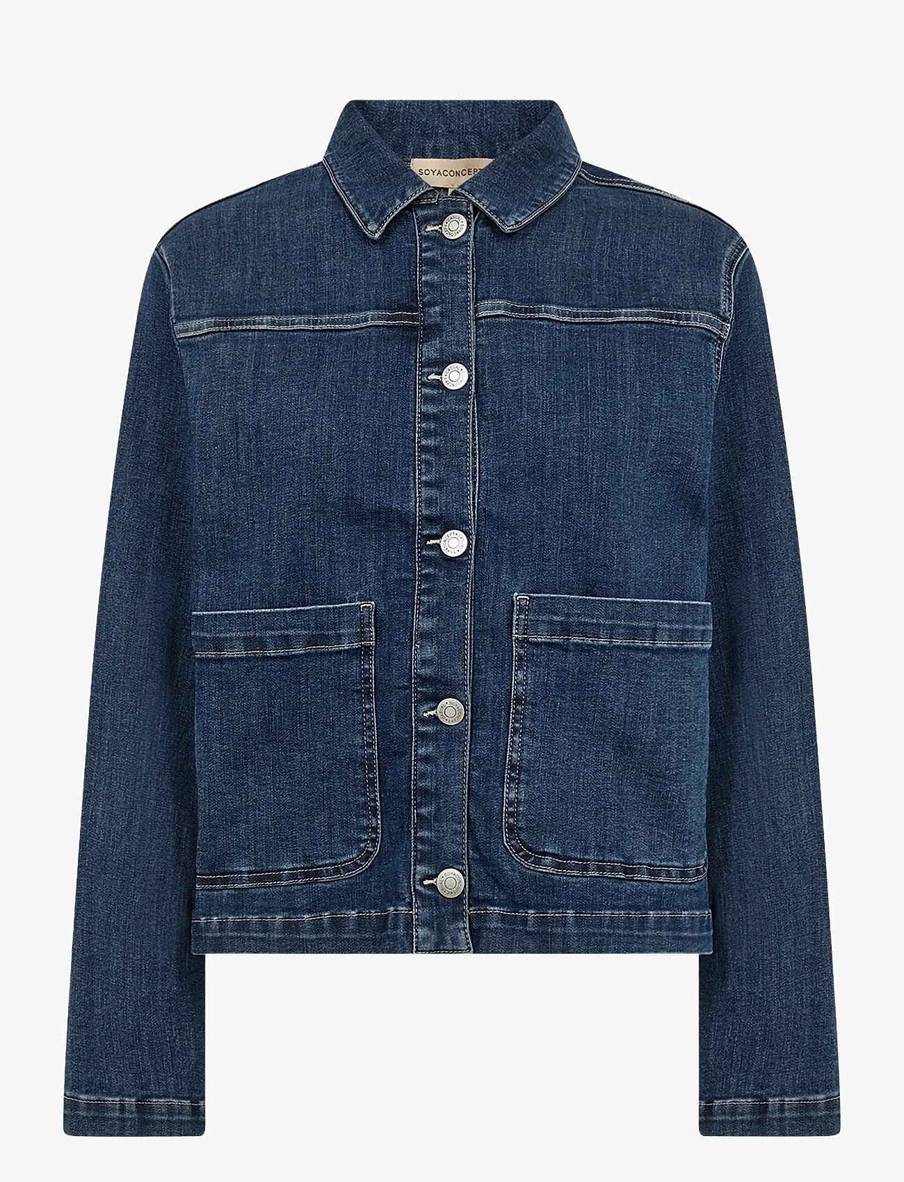 Soyaconcept - SC-KIMBERLY - jeansjacken - 2494 dark blue denim - 0