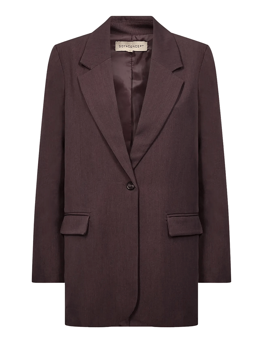 Soyaconcept - SC-ANN - einreihige blazer - 98980 chocolate plum melange - 1