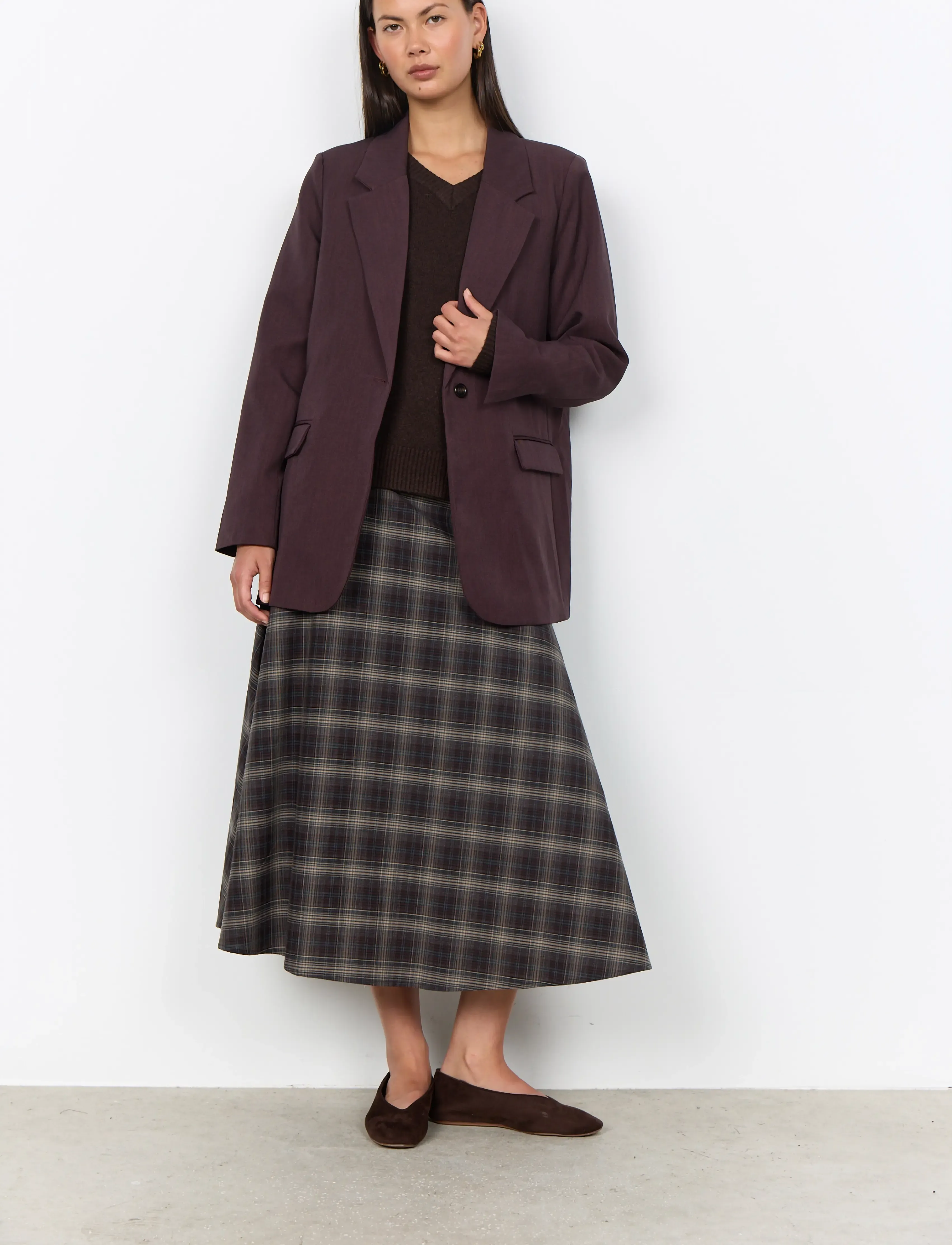Soyaconcept - SC-ANN - einreihige blazer - 98980 chocolate plum melange - 3