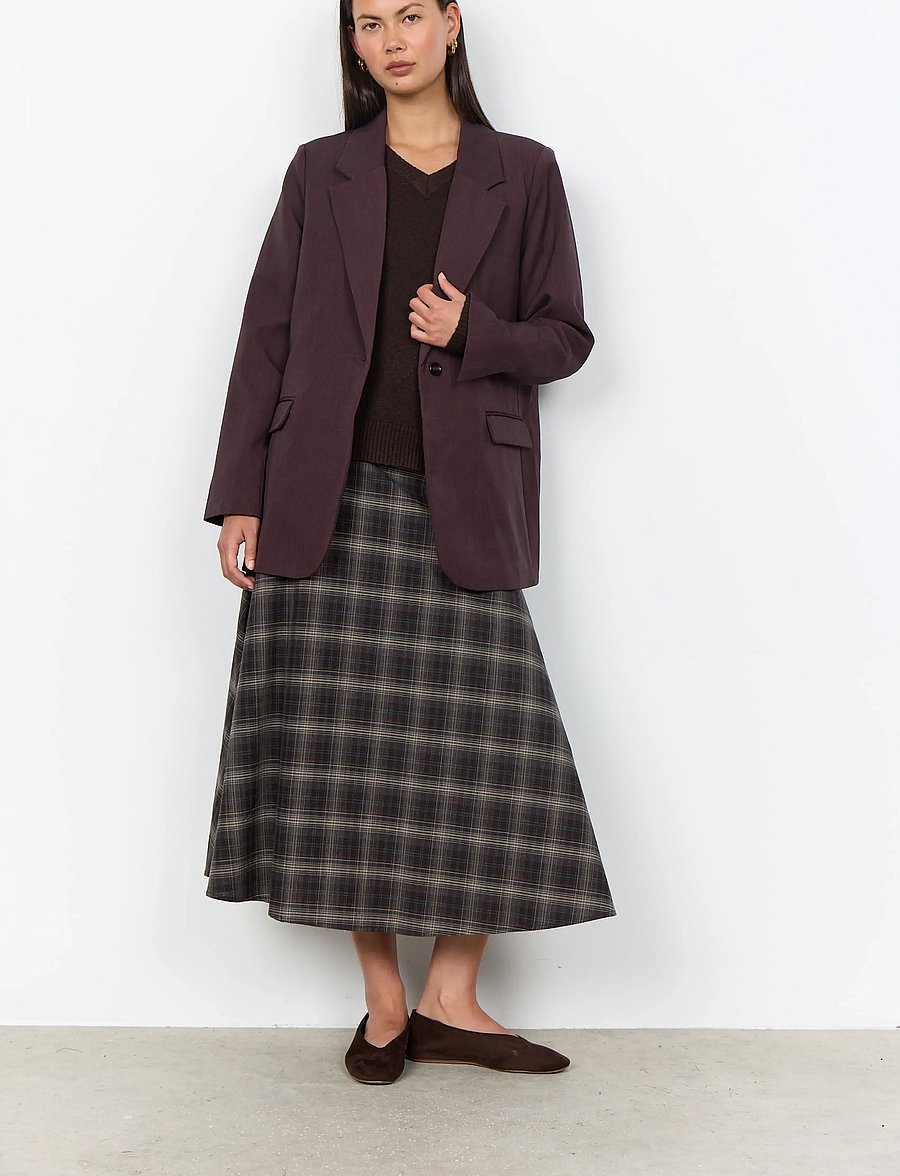 Soyaconcept - SC-ANN - einreihige blazer - 98980 chocolate plum melange - 3