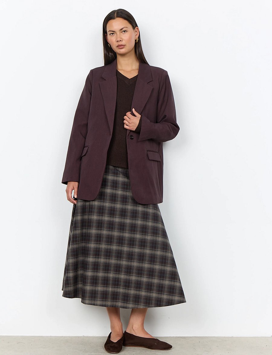 Soyaconcept - SC-ANN - einreihige blazer - 98980 chocolate plum melange - 4
