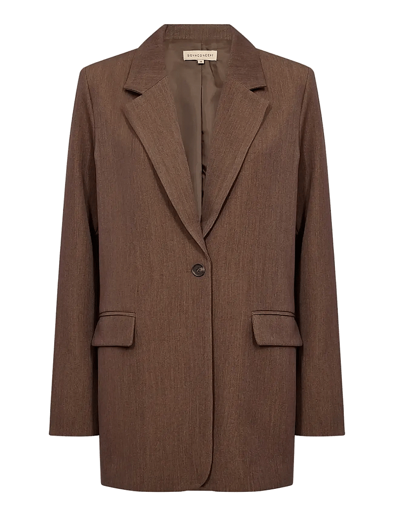 Soyaconcept - SC-ANN - einreihige blazer - 98710 toffee melange - 1